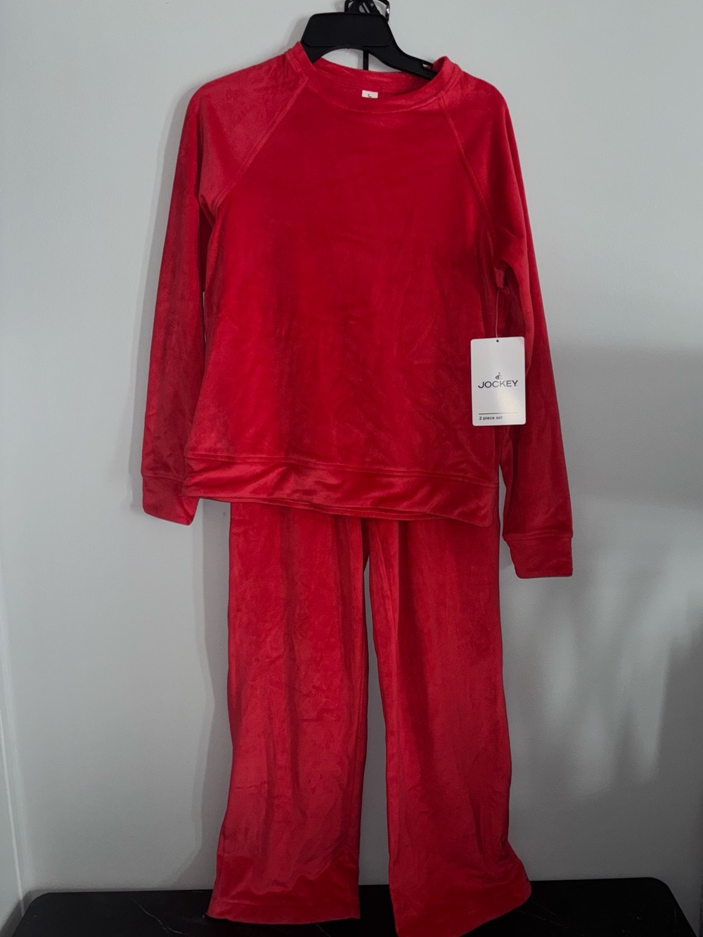 🌹NWT Jockey Women's Red Velour Pajama Set